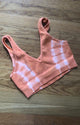 Tie Dye V Chevron Bra