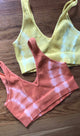 Tie Dye V Chevron Bra