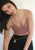Lace Embroidered V Neck Bralette