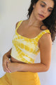 Tie Dye Chevron Crop Top