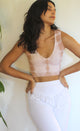 Tie Dye Plunge V-Neck Crop Top