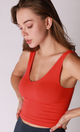 V Neck Crop Top