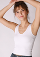 V Neck Crop Top