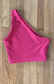 Rib One Shoulder Top