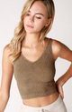 V Neck Crop Top