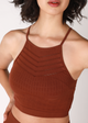High Neck Mesh Top