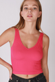 V Neck Crop Top