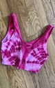 Tie Dye V Chevron Bra