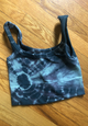 Tie Dye Chevron Crop Top