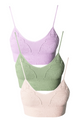 Lace Embroidered V Neck Bralette