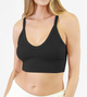 V Neck Rib Crop Top