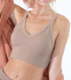 V Neck Rib Crop Top