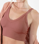 V Neck Rib Crop Top