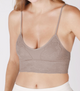 Lace Embroidered V Neck Bralette