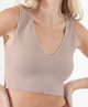 Plunge V-Neck Crop Top