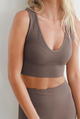 Plunge V-Neck Crop Top