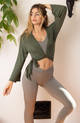 Prana Knit Wrap Top