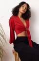 Prana Knit Wrap Top