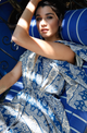 Blue Mantra / M/L Blue Mantra Petal Dress by Daughters of Culture