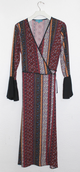 Bands of Paisley Tie Dress
