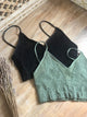 Lace Embroidered V Neck Bralette