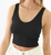 V Neck Ribbed Crop Top