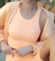 Chevron Highneck Crop Top