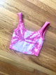 Tie Dye Chevron Crop Top