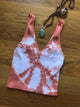 Coral Chakra Tie Dye Crop Top