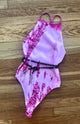 High Neck Tie Dye Bodysuit